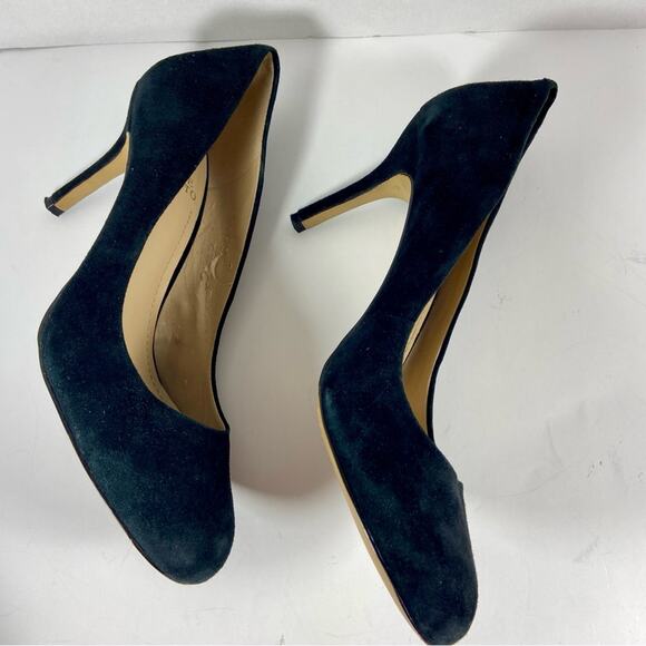 Vince Camuto Dark Suede Heels - Picture 6 of 10